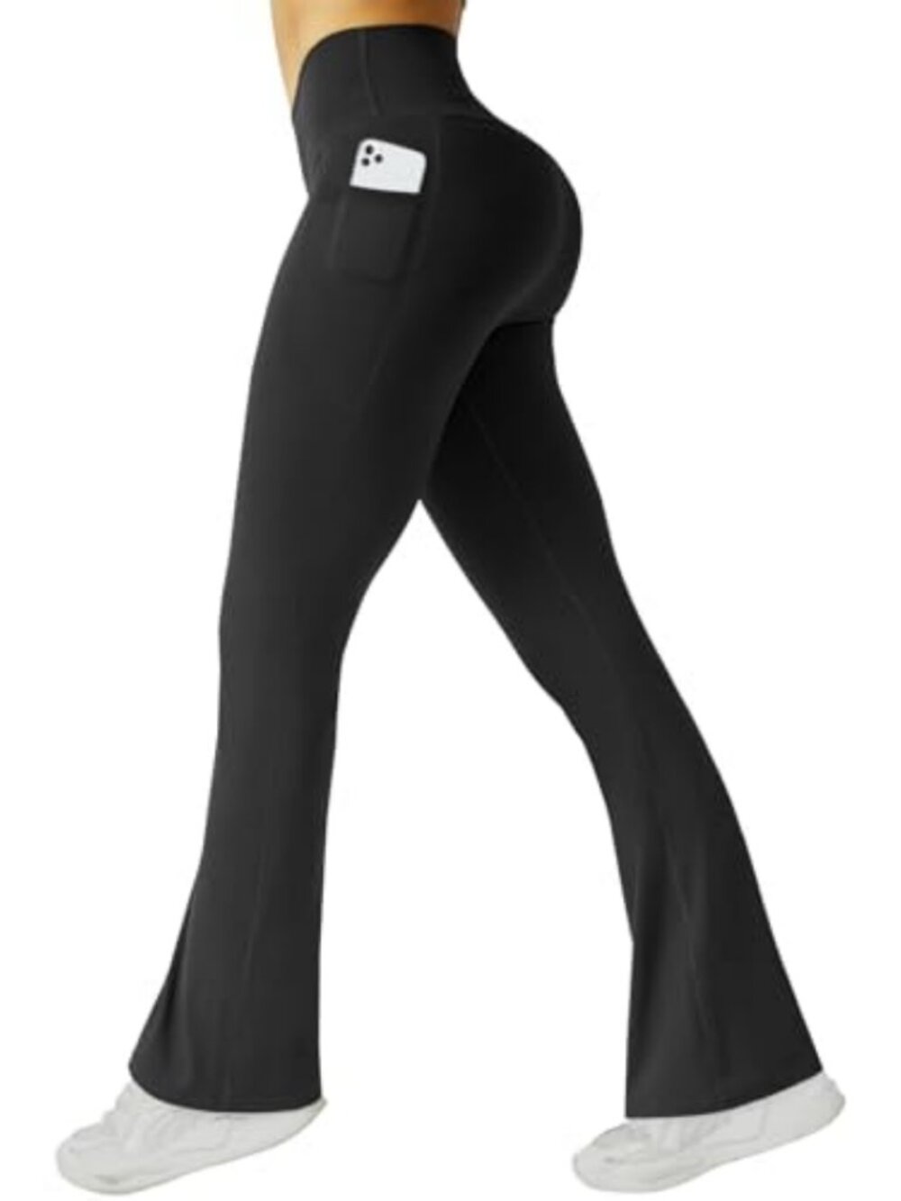 High Waist Flared Leggings with Pockets, Buttery Soft Bootcut Yoga Pants